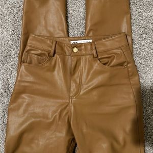 Zara faux leather pants